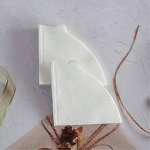 100/200pcs Coffee Filter Paper, V-Shaped Coffee Filter Paper, Disposable Coffee & Tea Filter Paper, Suitable For Pour-Over Coffee And Drip Coffee Maker - White - View 4