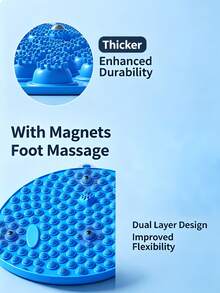 1-2pcs Round 15/21 Inch Acupressure Foot Massage Mat, Soft Silicone Foot Plate For Stimulation & Sensory Training, Unisex, Suitable For Home, Gym, Dorm - A - View 4