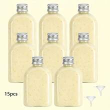 5/10/35pcs 100ml Mini Plastic Empty Bottles Olive Oil Dispenser, Compact & Portable, Leak-Proof Design, Travel Essential, Suitable For Various Liquids, Picnic, Travel, Home Bathroom, Kitchen, Christmas, New Year - Clear - View 8