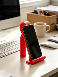 Multi- Function Phone Stand For Desk, Lazy Bracket For Bed& Office, Anti- Slip Portable Holder With Storage, Simple Plastic Decor For Home Office, Travel& Bathroom, Desktop Phone Cradle For Watching Movie,It'S The Perfect Gift For Oneself - Multicolor - View 2