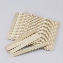 1/50/100/150pcs Handmade Wooden Sticks/Popsicle Sticks, Natural Wooden Popsicle Sticks/Candy Sticks/Popsicle Sticks, Suitable For DIY Crafts, Suitable For Various Ice Creams, Multi-Functional, Easy To Use And Effective Popsicle Sticks - Multicolor - View 3