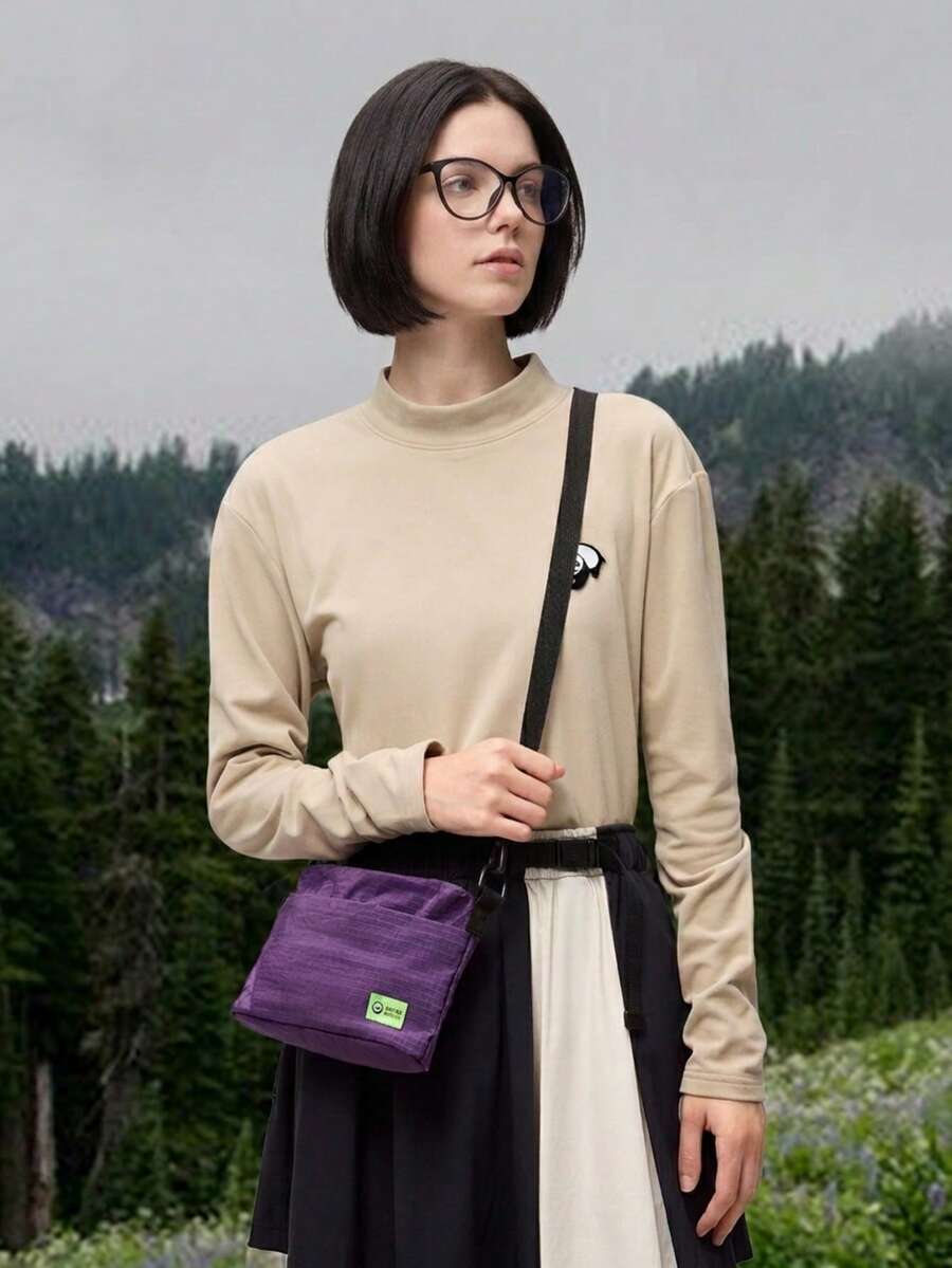 XIONGMAO Tas Selempang Ringan untuk Aktivitas Luar Ruangan, Tas Bahu Anti Air, Tas Perjalanan Kapasitas Besar - Purple - View 1