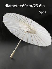 10/6 Ukuran Beragam, Diameter Terbuka 30cm/40cm/60cm, Payung Pernikahan Tradisional Buatan Tangan, Properti Fotografi Elegan dan Dekorasi Pesta, - MultiWarna - View 12