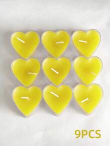 9pcs Heart-Shaped Aromatherapy Candles, Suitable For Proposal And Birthday Celebration, Perfect For Girlfriend Birthday/Christmas Gift, Ideal For Birthday, Party, Wedding Decoration - Multicolor - View 12