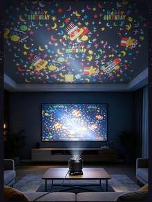 Starry Sky Atmosphere LED Projection With RGB Colors For Bedroom & Indoor Use, Party Gift, No Battery Required, Plug‑In Powered Via Included Cable,Christmas - Holiday - View 4