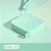 1pc Candy Color Retractable Tape Measure, 79inch/2m Double-Sided Flexible Ruler, Suitable For Body Measurement, Handicrafts, Fabric Sewing, Tailoring, Weight Loss Waist Measurement - 2 Meters - View 11