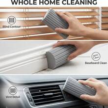 1 Set Cleaning Dusting Sponge Wet Tool, Reusable Household Sponge Duster, Magic Dust Removal Sponge, Suitable For Cleaning Blinds, Glass, Baseboards, Vents, Mirrors, Window Tracks - Multiple Styles - View 3