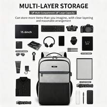 Mochilas Funcionales para Hombre - Negro - Ver 6