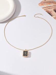 CARYINO New BLINGBLING Fashion Women's Necklace Watch With Time Display, Classic Small Square Design With Rhinestones, Gradient Color Sunburst Dial, Niche Designer Style, Light Luxury Fashion, Suitable For Festivals, Parties, Weddings, Back To School, Christmas, Thanksgiving, Halloween, Easter And Other Occasions, Also The Best Gift For Girlfriend And Mother - one-size - View 16