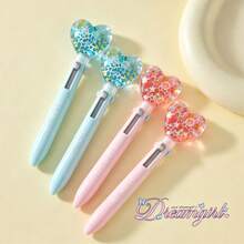 morn shine Heart-Shaped 4-Color Ballpoint Pen, Highly Attractive Multi-Function Multi-Color Pen, Planner Pen, Marker Pen, Neutral Pen - BP245 Heart-shaped Ballpoint Pen - View 11