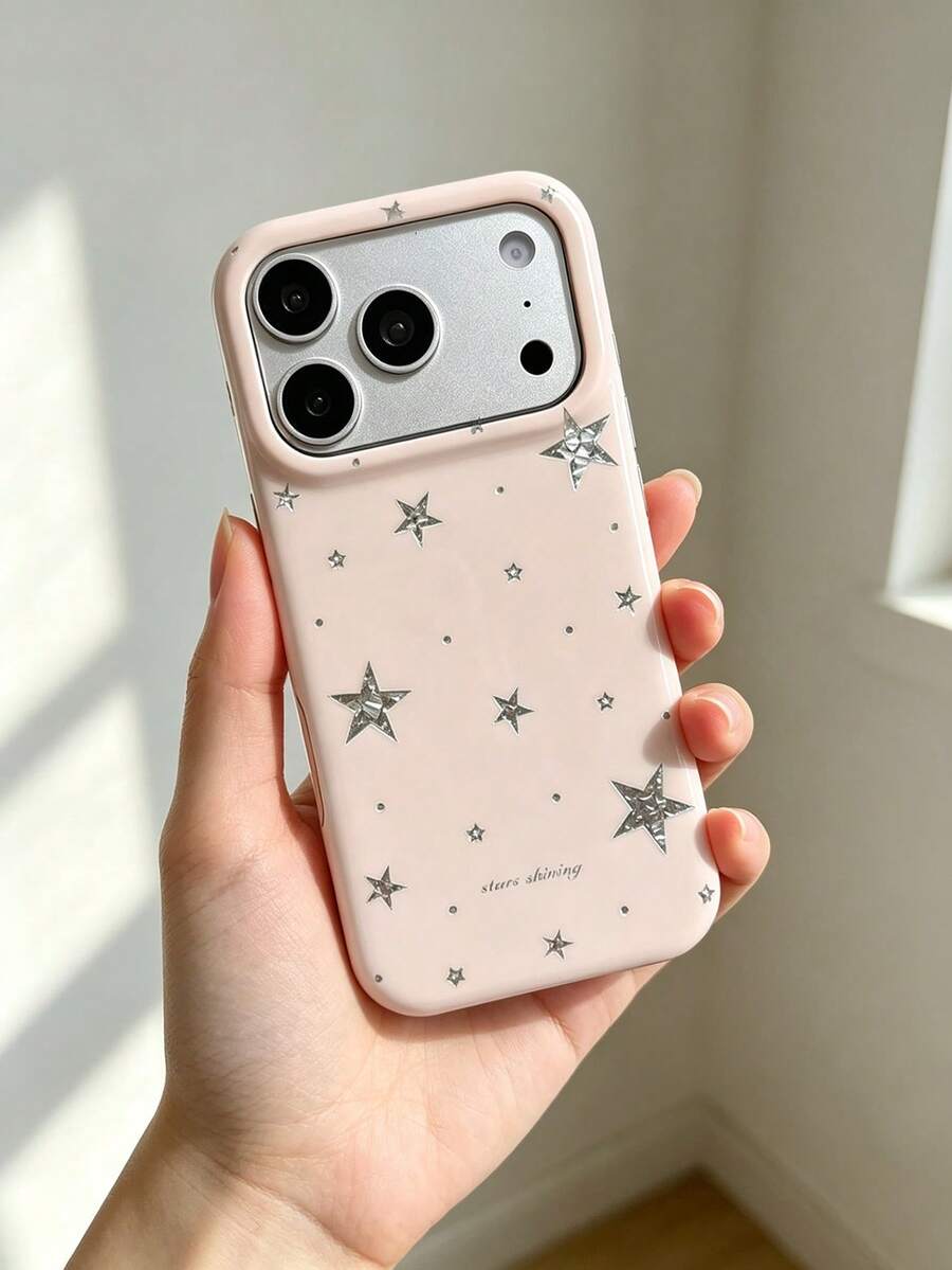 Y2K Cute Star Candy Color Aurora Jelly Soft Phone Case Compatible With IPhone 17 Pro Max 17 Pro 17 16 Pro Max 16 Pro 16 15 Pro Max 15 Pro Max 15 Pro 15 14 Pro Max 14 Pro 14 13 Pro Max 13 Pro 13 12 Pro Max 12 Pro 11 Glossy Soft Shell Gift - Pink - View 1