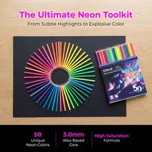 Neon Special Series 50pcs Fluorescent Colored Pencils 3.3mm - 50 Fluorescent Colored Pencils - View 3