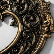 Niche Dark Gothic Cross Heart Carved Frame Baroque Vintage Hollow Empty Frame Wall Art Hanging Decor - View 8