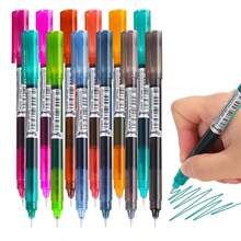 24 Warna Pulpen Netral Cepat Kering, Pulpen Ballpoint Cair Warna-warni Tabung Jarum Penuh 0,5mm, Cocok Untuk Siswa Mencatat dan Menulis, Penggunaan Kantor Kampus (Kemasan Acak) - Set - View 9