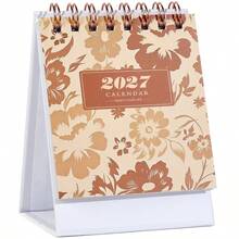 1 Buah Kalender Meja Mini 2027 - Kalender Meja Bunga 18 Bulan dengan Catatan Memo, Dudukan Kalender Kecil untuk Rumah & Kantor, Sempurna untuk Perencanaan Harian & Hadiah Liburan - kalender - View 11