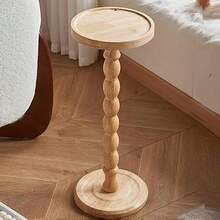 1pc Modern Minimalist Round Wooden Side Table Coffee Table, Small Wooden Corner Table, Multi-Functional Base, Suitable For Living Room Sofa, Bedroom, Plant Stand, Home Decor Furniture, Suitable For Living Room, Bedroom, Bedside - Multicolor - View 1