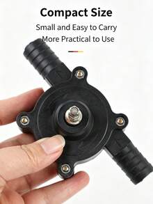 Portable Electric Drill Water Pump, Small Household Self-Priming Water Transfer Pump, No Power Required, Hand Drill Driven Pump, Suitable For Home Drainage, Garden Water Transfer And DIY Liquid Transfer Projects - Black - View 6