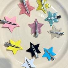 Seamless Five-Point Star Hair Clip Side Clip Bangs Clip Side Clip Stray Hair Clip Korean Internet Celebrity Versatile Hair Accessory - Multicolor - View 5