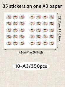 35-350pcs Custom Christmas Couple Name Stickers, Personalized Round Holiday Gift Labels, Festive Gingerbread Reindeer Santa Style, Customized Christmas Gift Stickers, Customizable Name Seals, Gift Wrapping Decor, Holiday Party Favors, Family - Multicolor - View 9