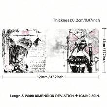Dark Gothic Style Girl Desk Mat Anime Mousepad Computer Gamers Lock Edge Mouse Pad Gaming E-Sports Keyboard Pads - View 8