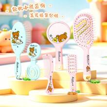 San-X Rilakkuma Relaxing Bear Officially Licensed Cartoon Massage Comb, Cute Portable Universal Smooth Easy-To-Manage Daily Hairbrush - Multicolor - View 8