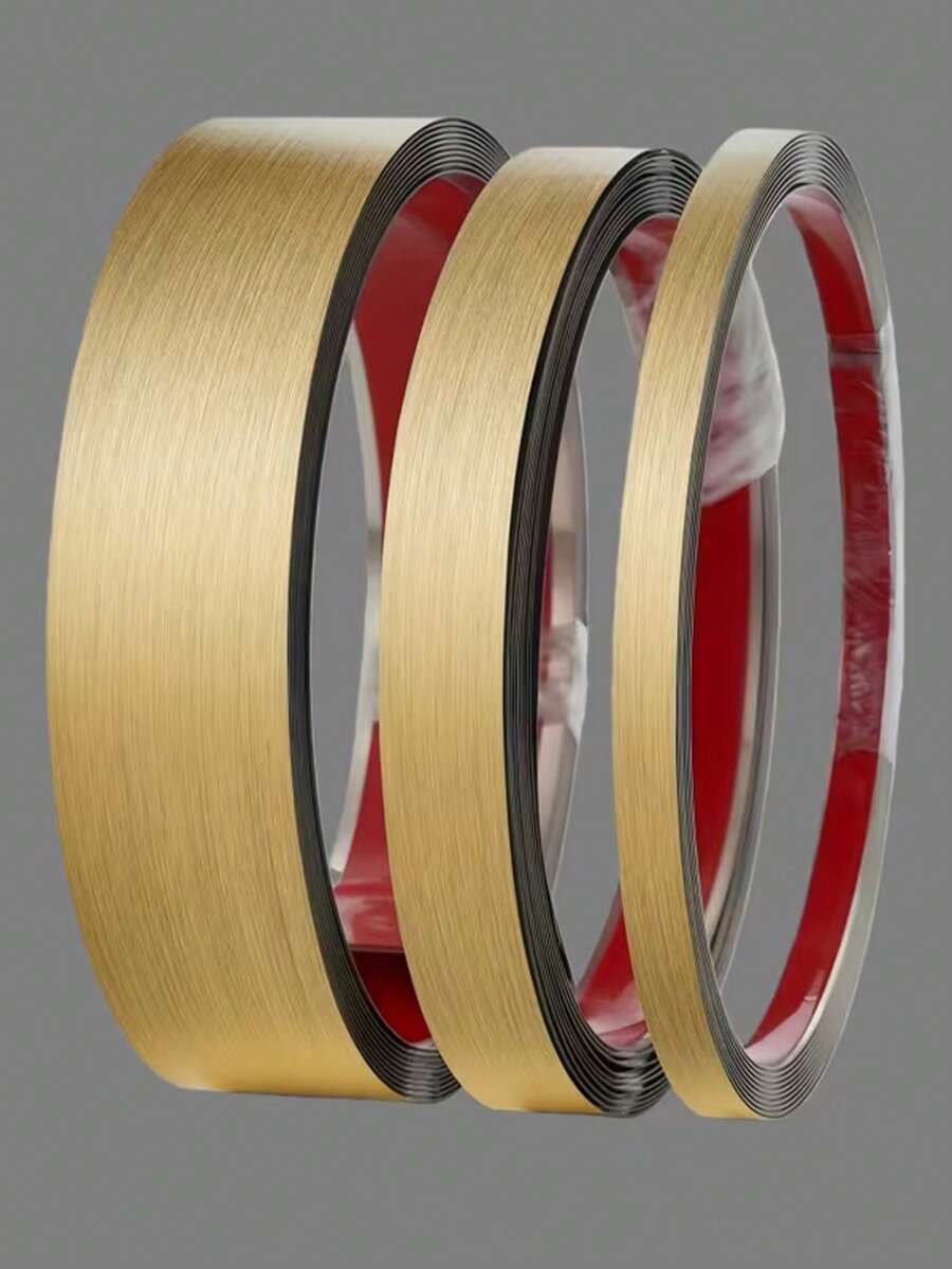 Matte Stainless Steel Self-Adhesive Wall Trim, Metallic Texture, Easy Installation, Suitable For Home Decor, Flat Screen TV Background Wall Frame, Metal Self-Adhesive Line