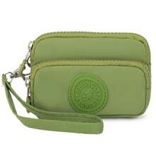 Vintage Nylon Triple Zipper Coin Purse, Card Holder, Multi-Functional Wallet With Three-Layer Zipper Compartments For Organized Storage Of Cash, Bank Cards And Coins, Suitable For Daily Commute, Vacation/Valentine's Day/Halloween Gift - Multicolor - View 12