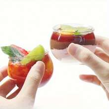 Transparent Round Ball Cup Set, Minimalist Home Tea Cups, Thickened Durable Water Cups, Party Afternoon Tea Atmosphere Small Cups, Multi-Piece Set Suitable For Home And Catering - Clear - View 4