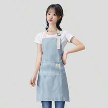 Customized Embroidered Name Apron, Kitchen Apron - Breathable And Skin-Friendly, Personalized Design, Thoughtful And Practical Souvenir, Striped Color Options. Suitable For Cooking, Baking, Handicrafts - Ideal For Home Use, Craft Studio - Multicolor - View 11