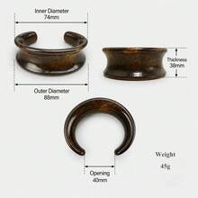 1pc Gradient Coffee Gold Tie Dye Amber Cat Eye Asymmetrical Resin Bracelet, Textured Polygon Niche Aesthetic Women's Jewelry, Suitable For Short Trips, Travel And Daily Wear - Multicolor - View 11