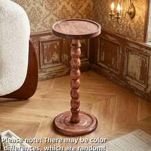 1pc Modern Minimalist Round Wooden Side Table Coffee Table, Small Wooden Corner Table, Multi-Functional Base, Suitable For Living Room Sofa, Bedroom, Plant Stand, Home Decor Furniture, Suitable For Living Room, Bedroom, Bedside - Multicolor - View 6