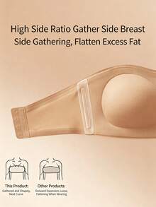 3pcs/Set Women's Strapless Bra, Comfortable & Breathable Strapless Design, Non-Slip Invisible Bra, Elegant For Wedding, Party And Special Occasions - Multicolor - View 7