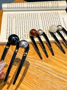 Bun Hair Clip Casual Versatile Suitable For Daily Wear - Multicolor - View 7