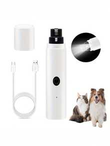 Professional Electric Dog Nail Grinder With LED Light - Dual-Speed, And Painless Nail Trimmer For All Dog Breeds; USB-Rechargeable, Ergonomic Pet Grooming Tool With Built-In Lithium Battery; Stylish, Modern Design Battery Capacity 200mAh - View 5