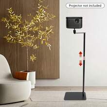 Projector Stand Adjustable Hidden Wall Mount Modern Black Easy Installation Stable Holder Smooth Surface For Home Office Cinema Video Screen Accessories - View 2