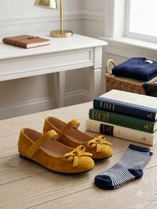 New Girls' Comfortable Soft Sole Flat Shoes, Fashionable - Yellow - View 3