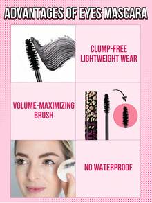 MISSLYN-Lashtastic Volumizing Mascara, Explosive Volume, Long-Lasting, Removable Formula, Innovative Brush, Ultra-Rich And Intense Color, Volumizing Effect, Powerful Volumizing Lashes, Layerable Formula, Suitable For Halloween, Vegan, Cruelty-Free - #1 Black - View 4