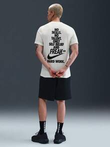 Nike 男式 AS GA M NK TEE 1 短袖 T 恤，针织圆领上衣 THV1694-133 - 白色 - 查看 5