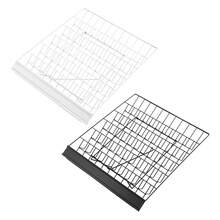 OUKANING 6-Tier Tabletop Magazin Broschüre Rack, Desktop Buch Zeitung Aufbewahrung Display Halter - Weiss - Übersicht 5