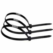 100pcs Self-Locking Nylon Cable Ties, White/Black Optional Sizes, Reinforced Binding Straps, Motorcycle Fixed Type, Multi-Scenario Use, Industrial Style, Party/Outdoor Applicable - Buckle-style - View 4