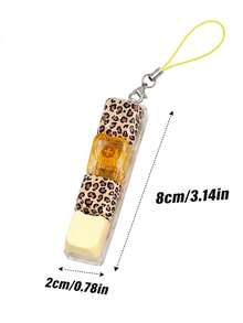 ODAPTO 1pc Leopard Print Keyboard Fidget Toy, 4-Key Stress Relief Toy Keyboard Keychain, Clickable Keyboard Button Toy For Stress Relief And Time Killing, Mini Mechanical Switch Toy, ASMR Crisp Clicking, Birthday Party Favor - Multicolor - View 10