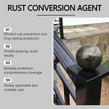 Metal Rust Inhibitor Metal Protective Film Metal Surface Anti-Oxidation Rust Removal Rust Prevention Cleaning Agent, Can Convert Red Rust Into Solid Black Polymer Layer, Effectively Remove And Prevent Rust. Contains Powerful Rust Inhibitor Ingredients, Strengthens Metal Surface, Forms Durable Protective Layer, Efficient Rust Prevention And Long-Lasting Protection Fast Acting Multi-Protection, Widely Applicable, Multiple Uses, Gift For Family And Friends, Back To School Gift - A - View 10