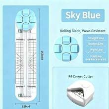 1pc 4-In-1 Paper Trimmer, Paper Cutting Tool, Photo/Paper Cutting Tool, Multi-Function Paper Cutter, Wave Line Cutting, Suitable For Crafts, Back To School Supplies And School Supplies. - As Shown In the Figure - View 19