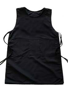 1pc Premium Long Apron - Stain-Resistant Fabric With Adjustable Neck Strap, Perfect For Kitchen, Baking And Art Studio - Multicolor - View 12