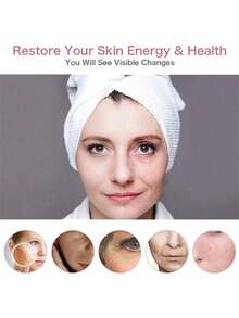 New Mini Facial Beauty Device, LED Skin Rejuvenation Massage Stick, Facial Skin Care Massager, LED Photon Skin Rejuvenation Device, USB Rechargeable Home Beauty Instrument For Face And Neck, Battery Capacity: 400mAh - White - View 3