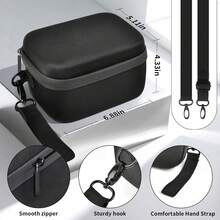 ALKOO Camera Travel Storage Bag For Fujifilm X100VI, Hard EVA Material With Protective Dividers And Mesh Pocket, Photography Equipment Storage Bag, Bag Only - Black - View 5