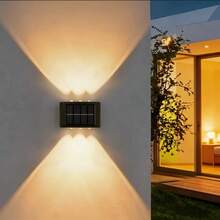 Solar Powered Outdoor Wall Light 6-LED Solar Spotlight IPX4 Landscape Balcony Outdoor Wall Decor Wall Lamp Dusk To Dawn - Solar Wall Light - View 6