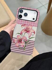 1件 2合1 薄膜波點百合花條紋雙色格紋彩繪圖案手機殼 防摔防滑防震硬殼 相容 iPhone 17 Pro Max/17/17 Pro/16 Pro Max/16/16 Pro/16 Plus/15/15 Pro Max/15 Pro/15 Plus/11/12/13/14 Pro Max/12 Pro/12 Pro Max/13 Pro/13 Pro Max/14 Pro/14 Pro Max/14 Plus/極簡創意 - 彩色 - 查看 1
