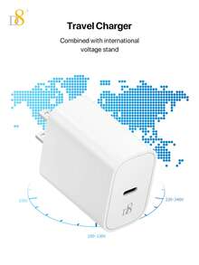 D8 1件 20W USB-C 充電器，PD 快充，USB-C 充電線手機充電器，相容於 17/16/15 Plus、15 Pro、15 Pro Max、Pro 12.9 Gen 5/4/3、Galaxy S23 Ultra/S23/S23+/S22/S22 S21 S20 Ultra/S22+/S21+/Ultra/S20/S20+，20W USB-C 充電器相容於 17/16/15/Pro，USB-C 充電線 - 查看 6
