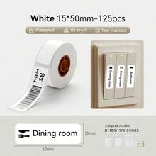 Niimbot White/Cable/Round/Transparent Thermal Label Stickers, Waterproof UV Paper, Suitable For D11 D110 Mini Printer Label Maker - Multicolor - View 11
